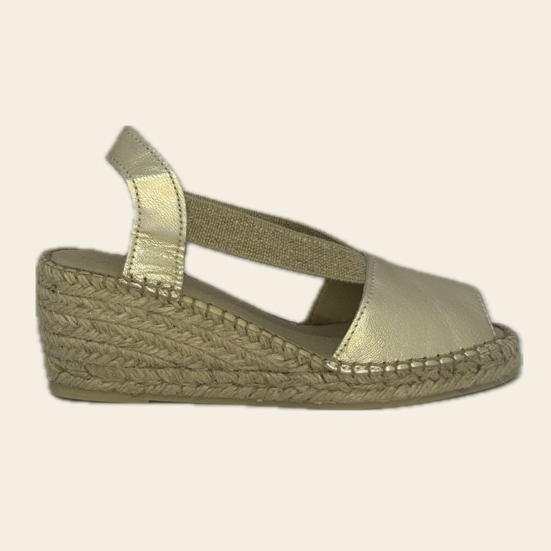 Edna Gold Leather