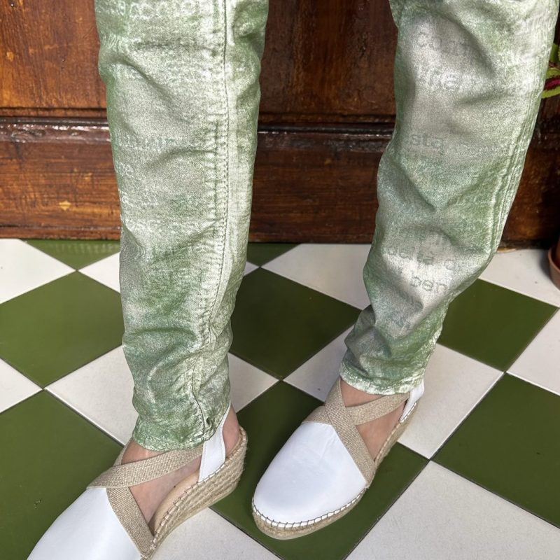Zia White Leather