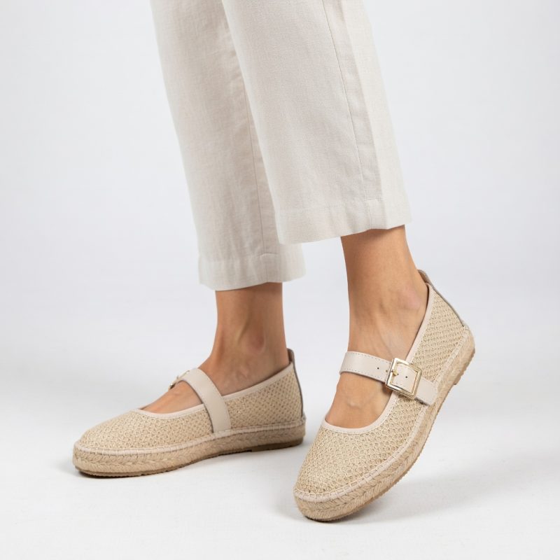 Mary Jane Cream Linen