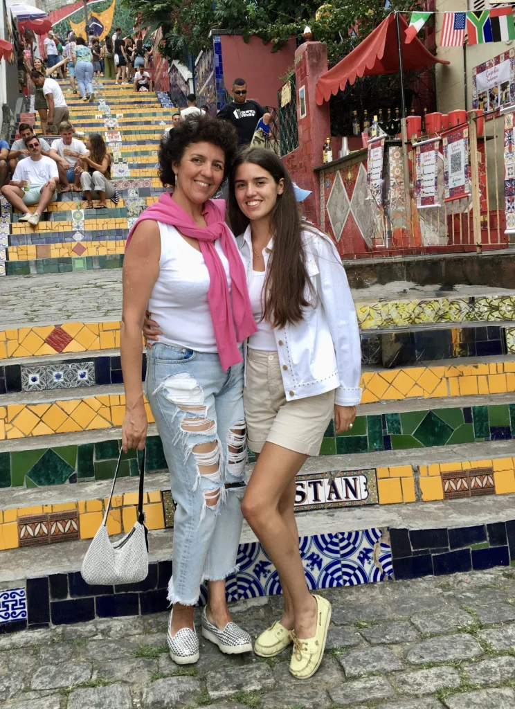 Karina and Victoria, mother and daughter founders of Michel Marbella, premium handmade espadrilles brand made in Spain